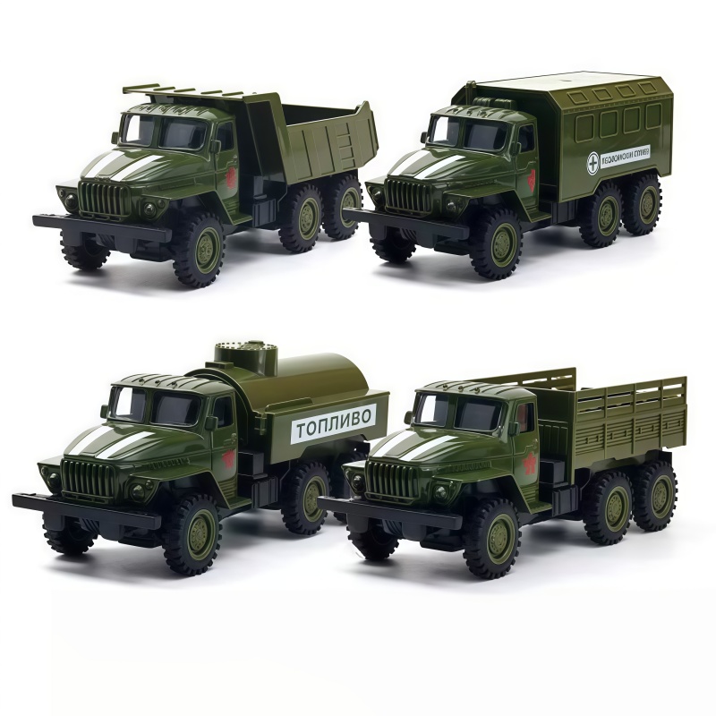 Model Kit Car - Transport vehicle alloy car model set,