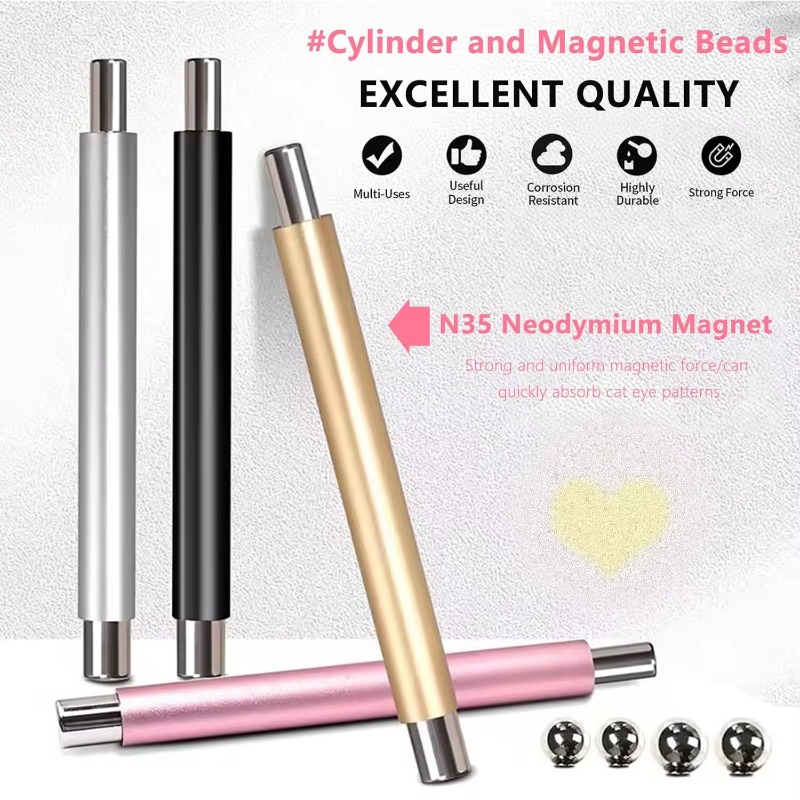 Sanding Stick Set - 1Pcs Nail Cat Eye Magnetic Ball
