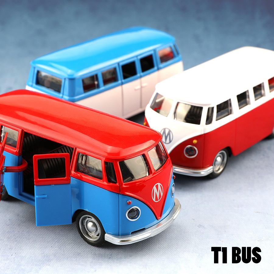 Model Kit Volkswagen - 1:38 Alloy Diecast Volkswagen T1 Vintage