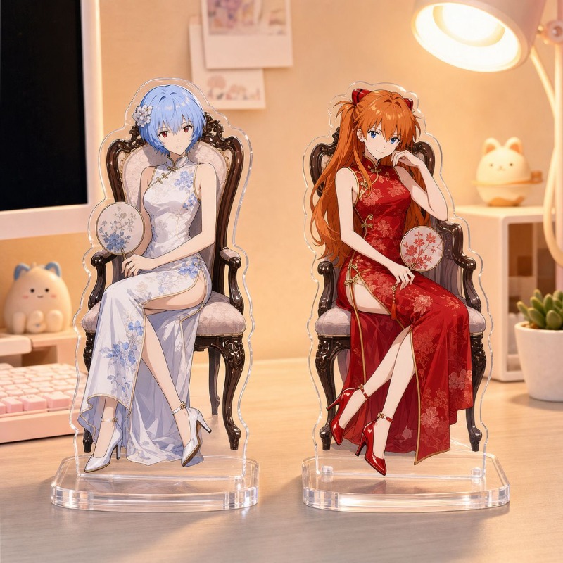Model Kit Aoshima - New EVA Acrylic Stand Figure Asuka