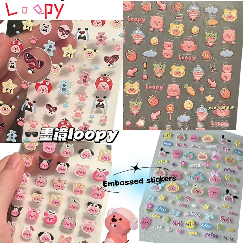 Loopy 3D embossed sticker, tra - Model Kit Game review and price