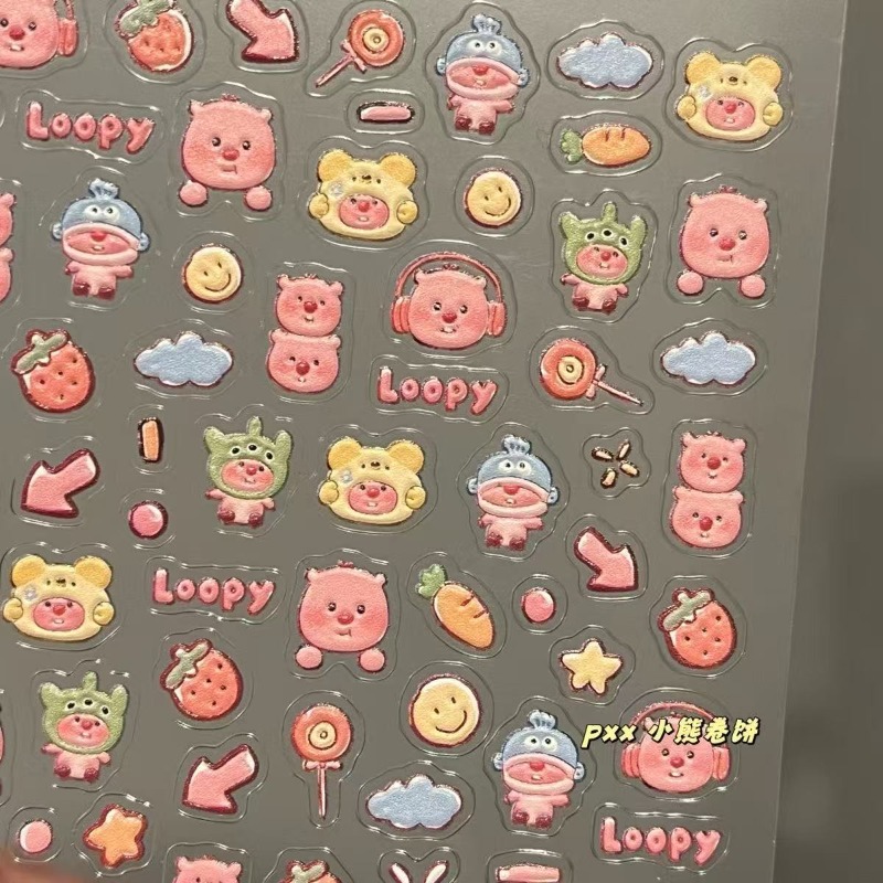 Loopy 3D embossed sticker, tra - Model Kit Game review and price