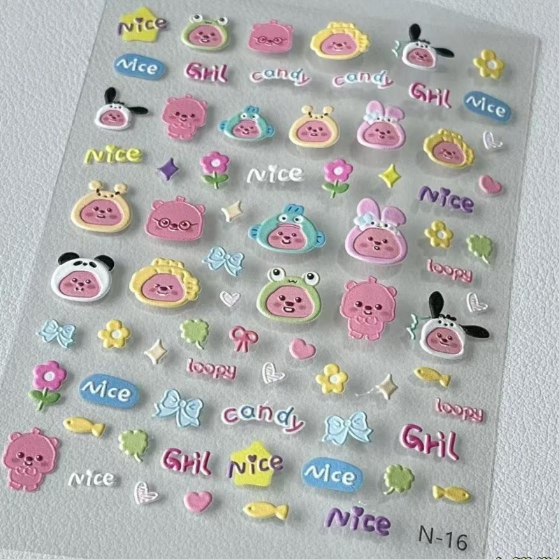 Loopy 3D embossed sticker, tra - Model Kit Game review and price