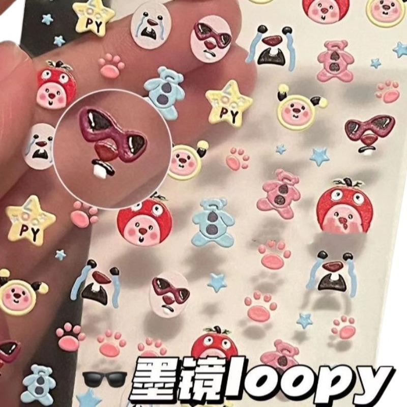 Loopy 3D embossed sticker, tra - Model Kit Game review and price