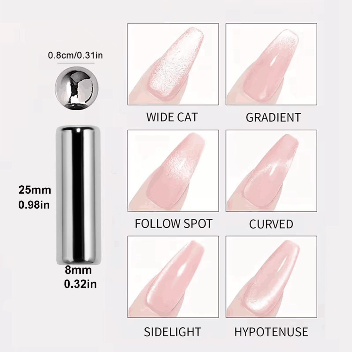 2pcs Magnet Steel Ball Nail Ar - Sanding Stick Set review and price