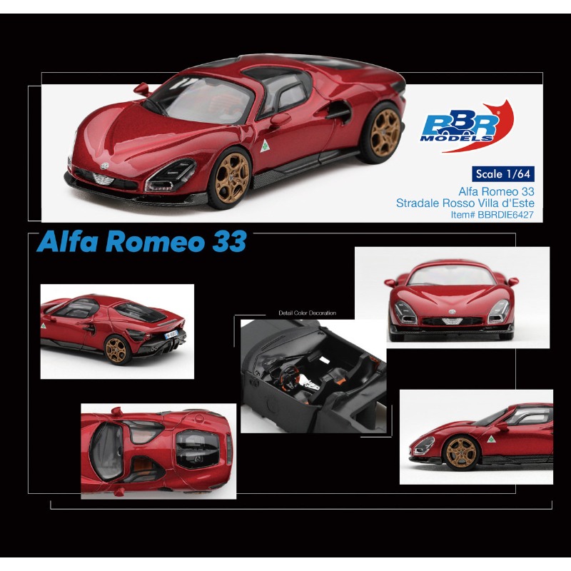 BBR 1:64 Alfa Romeo 33 Stradal - Model Kit Alfa Romeo review and price