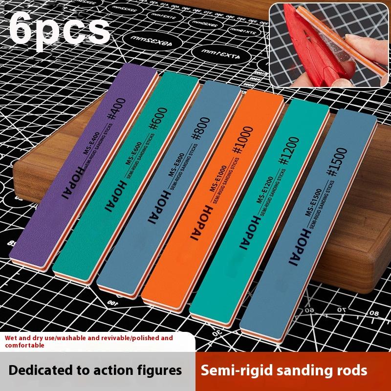 6Pcs MS-E400-1500 Semi-Rigid S - Sanding Stick Set review and price