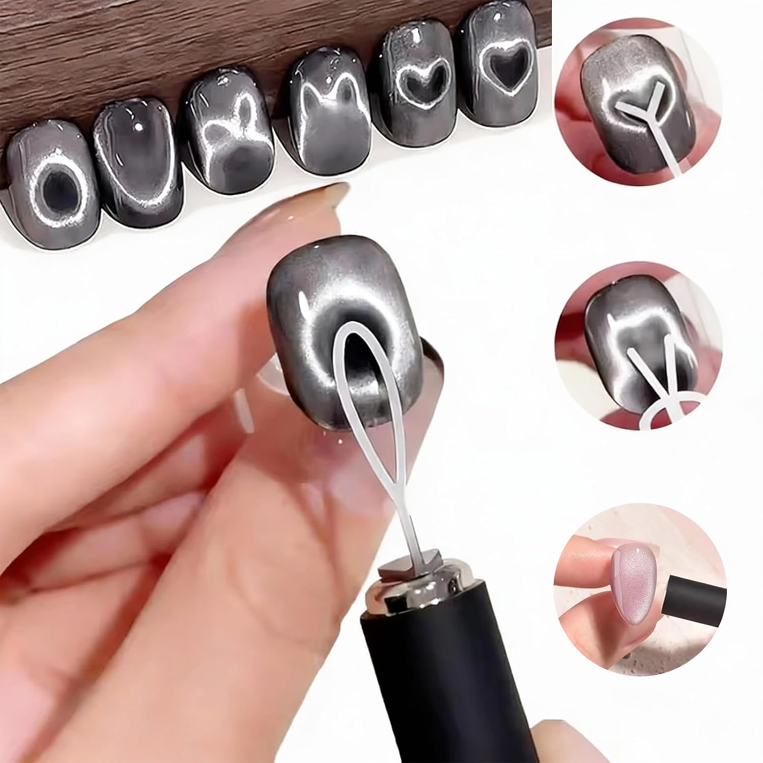 10Pcs Cat Eye Nail Magnet Set  - Sanding Stick Set review and price