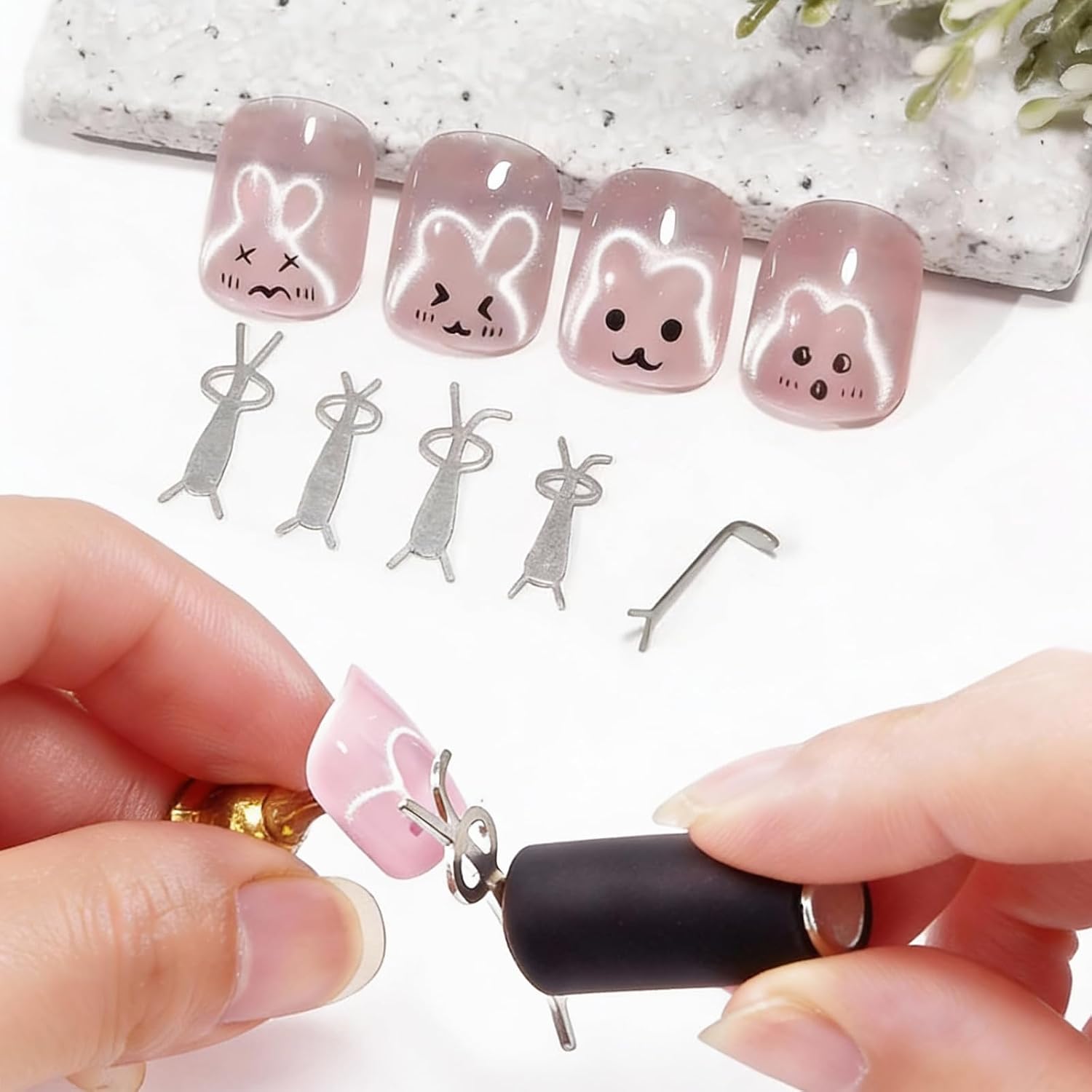 10Pcs Cat Eye Nail Magnet Set  - Sanding Stick Set review and price