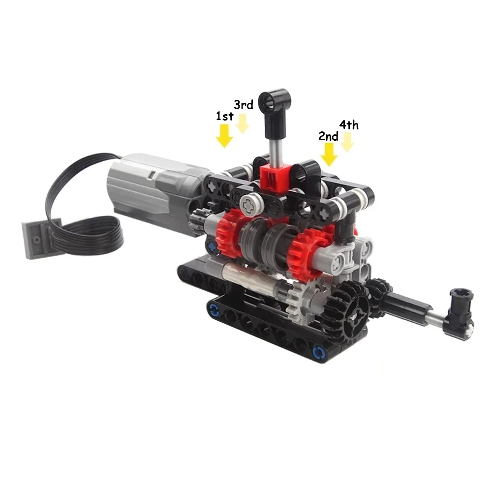 MOC High-tech 4 Speeds Gearbox - Model Kit Companies review and price