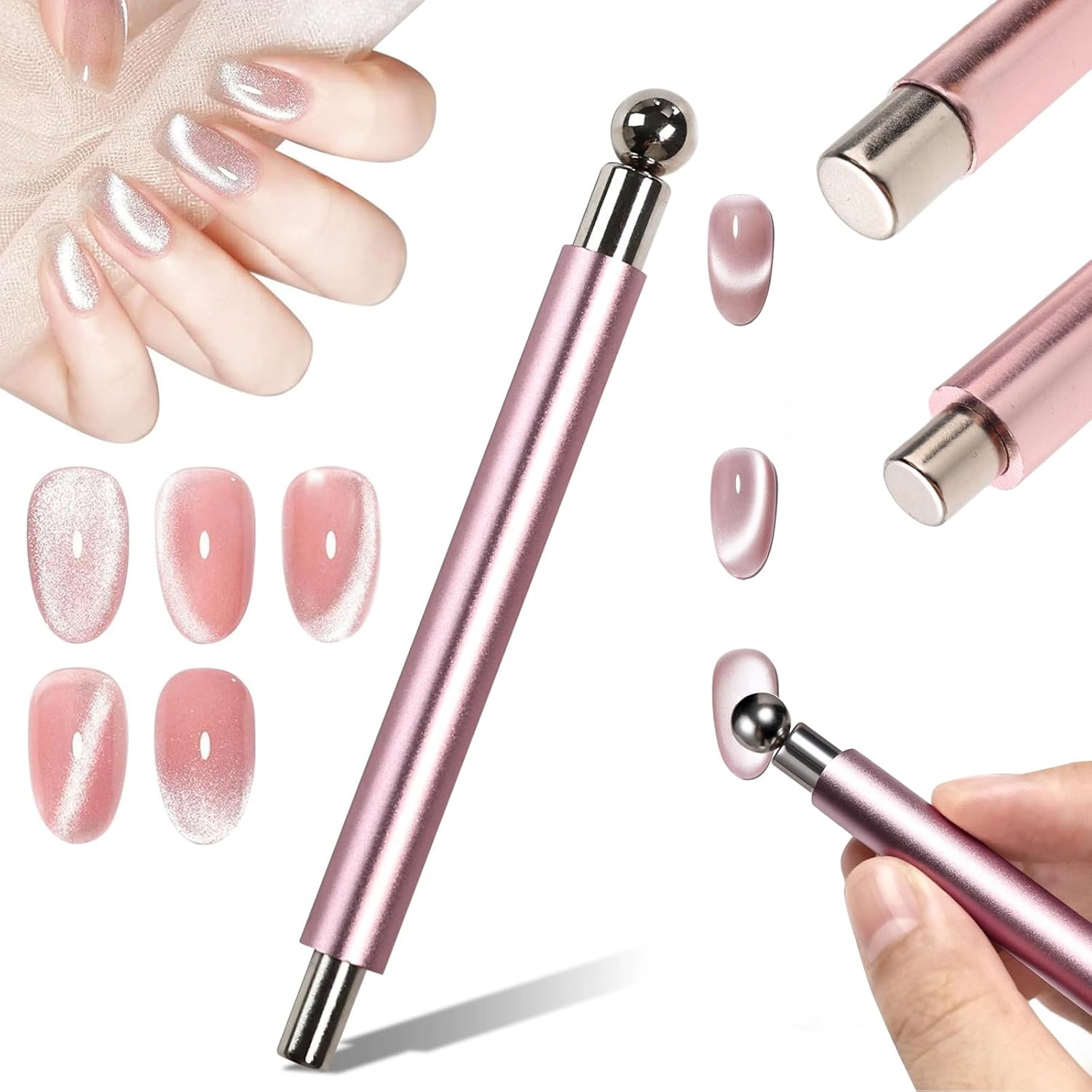 1/2Pcs Cat Eye Magnetic Ball W - Sanding Stick Set review and price