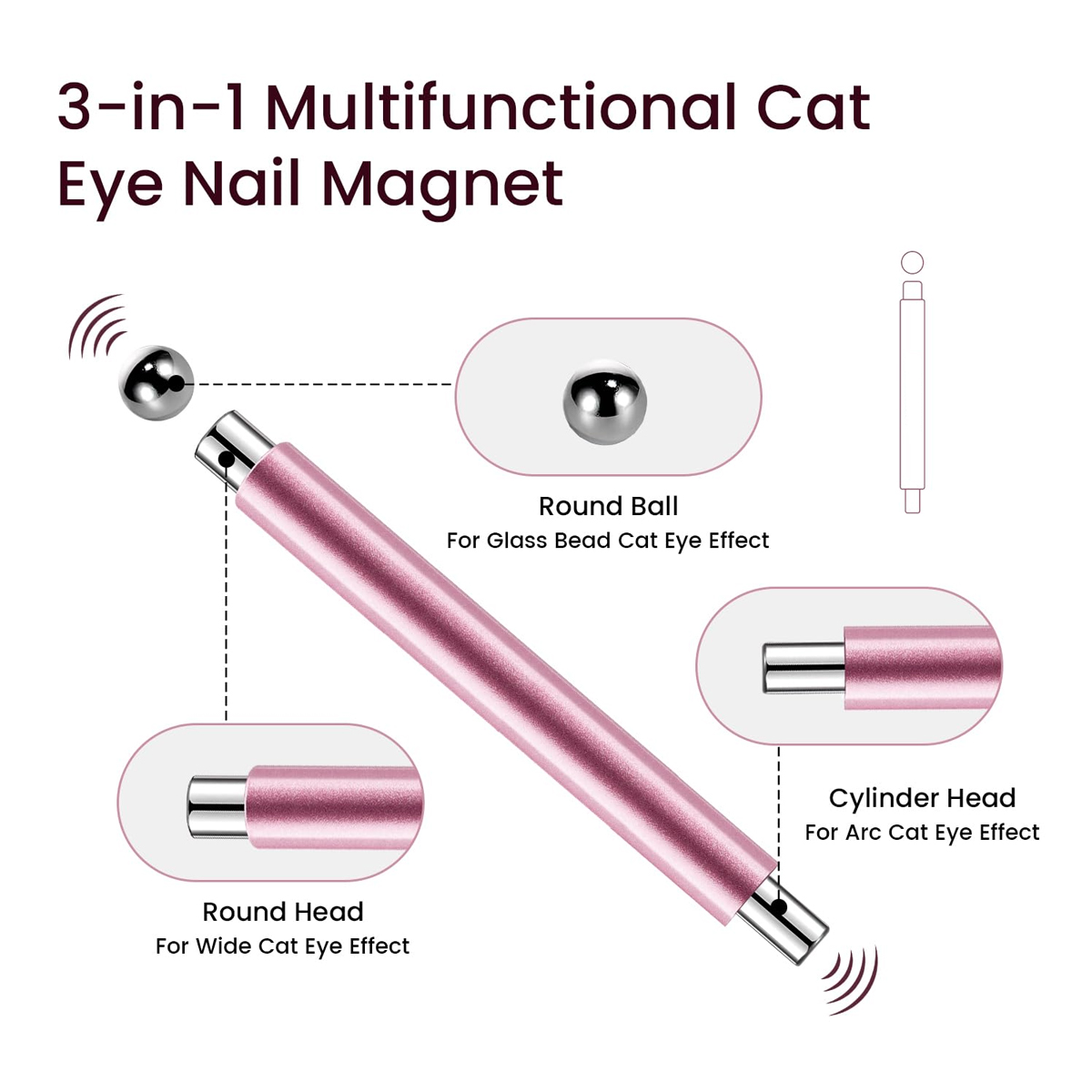 1/2Pcs Cat Eye Magnetic Ball W - Sanding Stick Set review and price