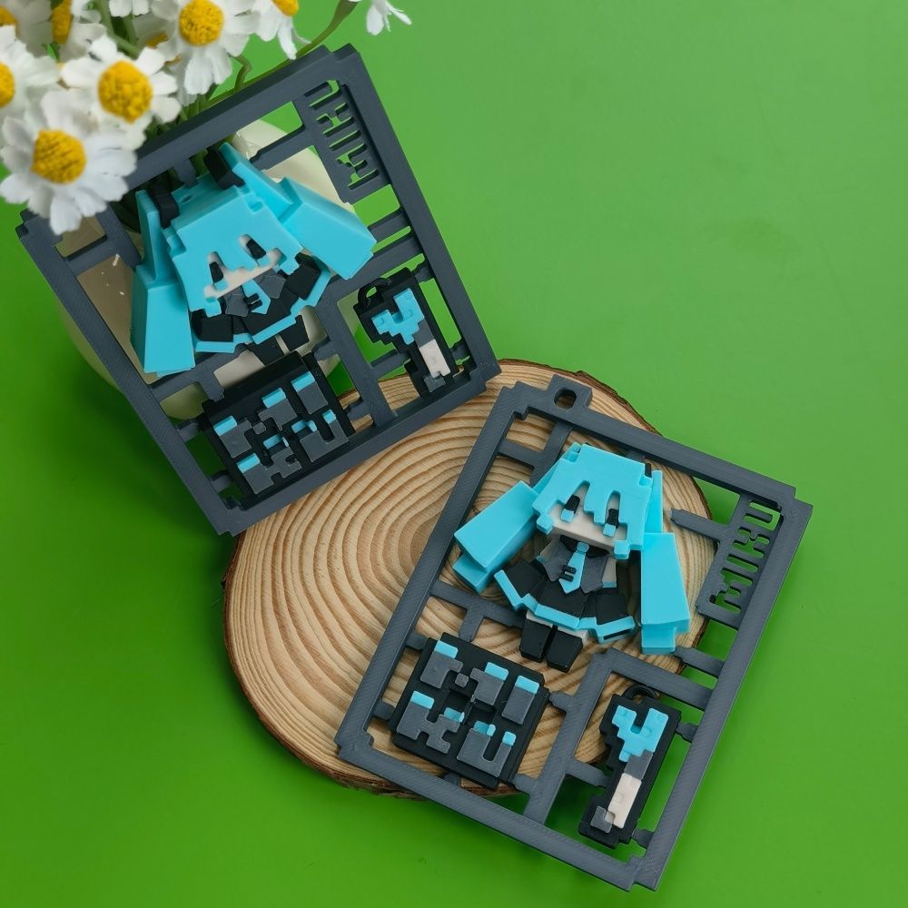 3D Printed Cute Pixel Hatsune  - Model Kit Gundam Bandai review and price