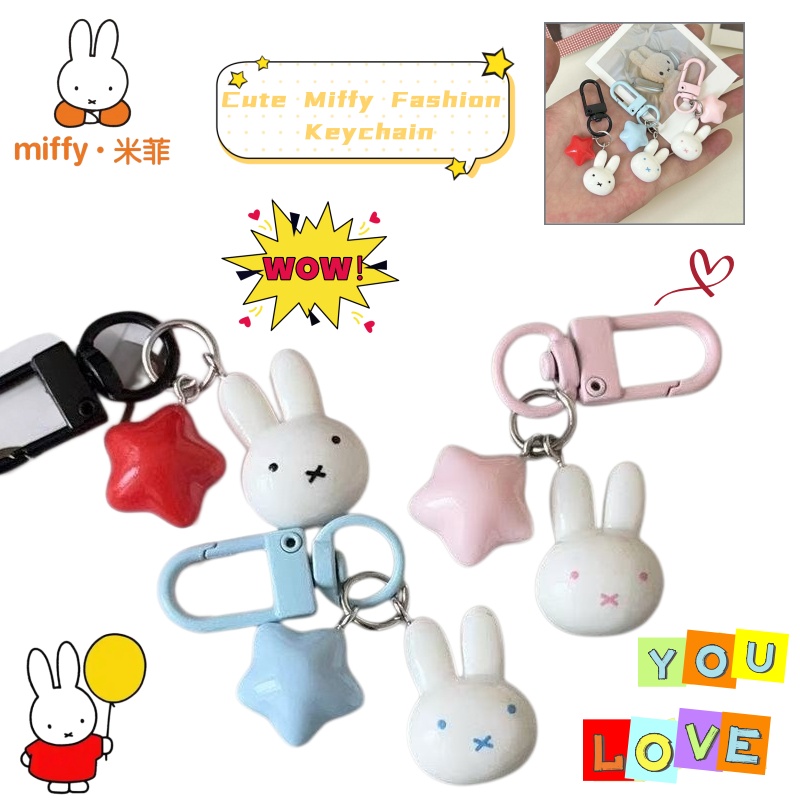 Kawaii Miffy Keychain Cute Rab - Model Kit Car review and price
